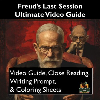 Preview of Freud's Last Session Movie Guide: Worksheets, Reading, Coloring, & More!