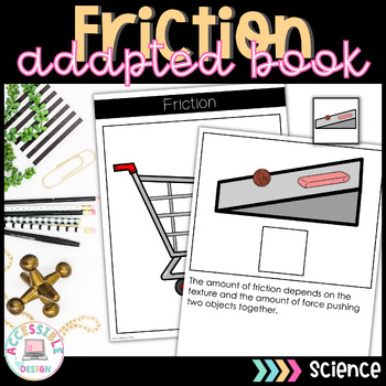 Preview of Friction Adapted Book | Special Education | Physical Science 