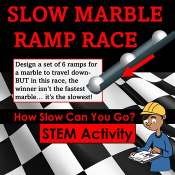 Preview of STEM Project-Design a Slow Marble Ramp [Force and Friction Activity]  Updated!