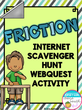 Preview of Friction Internet Scavenger Hunt WebQuest Activity