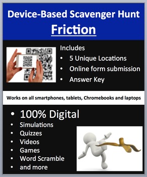 Preview of Friction – Device-Based Scavenger Hunt Activity
