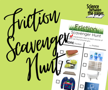 Preview of Friction Scavenger Hunt