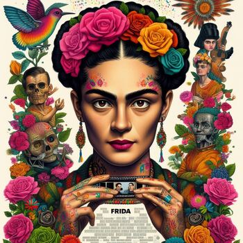 Preview of Frida (2002) Movie Viewing Guide: Summary/Vocabulary/Movie Questions with KEY