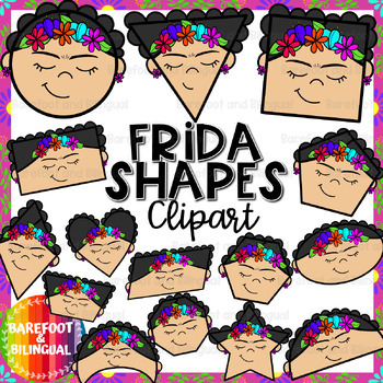 Preview of Frida Clipart 2D Shapes | Frida Kahlo Clip Art