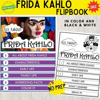 Preview of Frida Kahlo: A Flipbook Tribute to a Hispanic Artist's Inspirational Life
