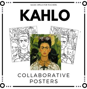 Preview of Frida Kahlo Art Activity - Collaborative Poster - Group Project Art Activity