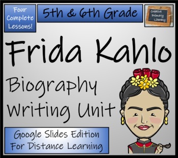 Preview of Frida Kahlo Biography Writing Unit Digital & Print | 5th Grade & 6th Grade