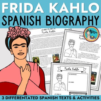 Preview of Frida Kahlo Biography in Spanish (3 Differentiated Versions) & Questions