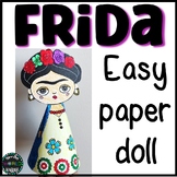 Frida Kahlo Craft Paper Doll easy cone Mexican culture Man