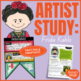 Frida Kahlo - Famous Artists Fact File and Biography Craftivity