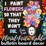 Frida Kahlo Floral Bulletin Board Decor, Hispanic Heritage
