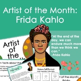 Frida Kahlo Inspired Artist of the Month Bulletin Board Di