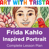 Frida Kahlo Inspired Self-Portrait Art Lesson - Hispanic H