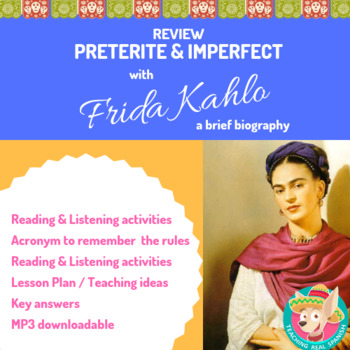 Preview of Frida Kahlo: Listening Preterite vs Imperfect {Distance Learning}