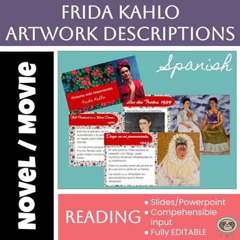 Preview of Frida Kahlo Reading in Spanish - Main Artwork - Descubre 2 Lesson 8 - EDITABLE