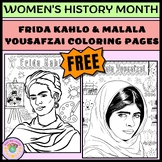 Frida Kahlo & Malala Yousafzai Coloring Pages | Women's hi