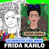 Frida Kahlo Perfect Women's History Month Mural Coloring G