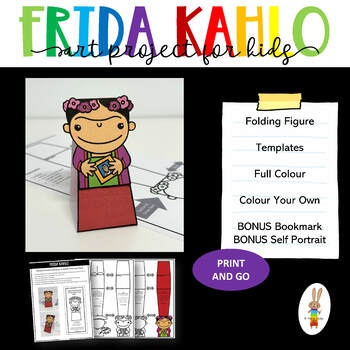 Preview of Frida Kahlo Printable Paper Figure