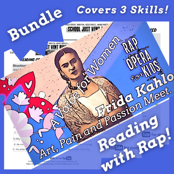 Preview of Frida Kahlo Biography Reading Comprehension Activities for 5th and 6th Grade