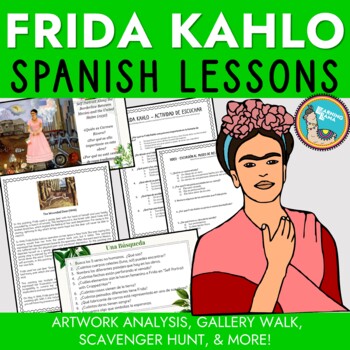 Preview of Frida Kahlo Spanish Class Lessons