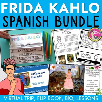 Preview of Frida Kahlo Spanish Lessons BUNDLE