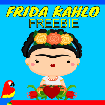 Preview of Frida Kahlo Spanish painters writing and vocabulary activity