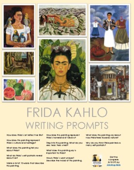 Preview of Frida Kahlo Activity - Using the Art of Frida Kahlo to Inspire Writing 