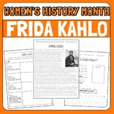 Frida Kahlo Womens History Month Biography Research Readin