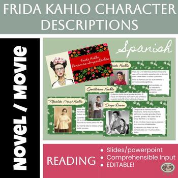 Preview of Frida Kahlo Reading in Spanish - Descriptions - Descubre 2 Lesson 8 - EDITABLE!