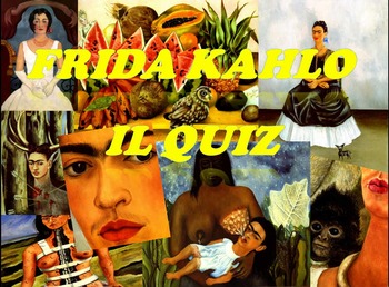 Preview of Frida Kahlo gioco interattivo in power point per bambini - interactive quiz game