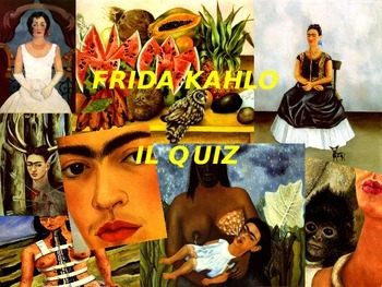 Preview of Frida Kahlo gioco interattivo in power point per bambini, vers. personalizzabile