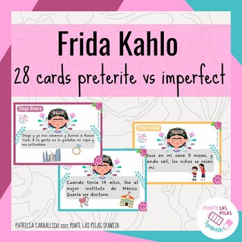 Preview of Frida Kahlo's life - preterite vs imperfect in Spanish for High School