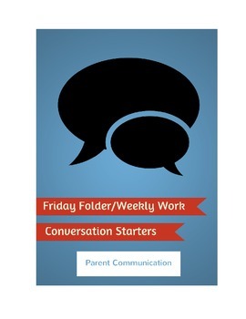 Preview of Friday Folder / Weekly Work Conversation Starter
