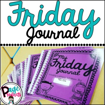 Preview of Friday Journal: Weekly Letters Home (with editable parent letter)
