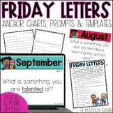 Friday Letter Anchor Chart, Letter Templates and Prompts f