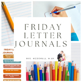 Friday Letter Journals Writing Activity