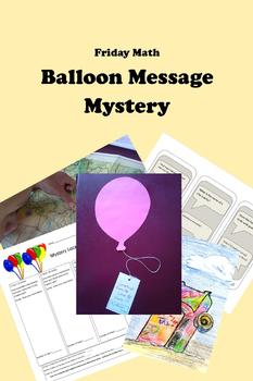 Preview of Friday Math - Balloon Message Mystery for Upper Elementary GATE