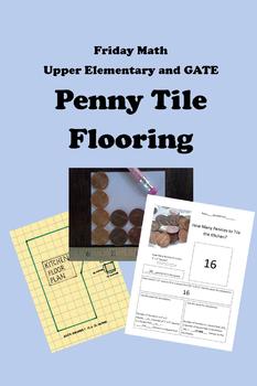 Preview of Friday Math - Penny Tile Flooring for Upper Elementary and GATE