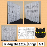 Friday the 13th Craft Agamograph Art Cat Activities Bullet