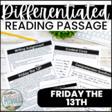 Friday the 13th Differentiated Reading Comprehension Passage