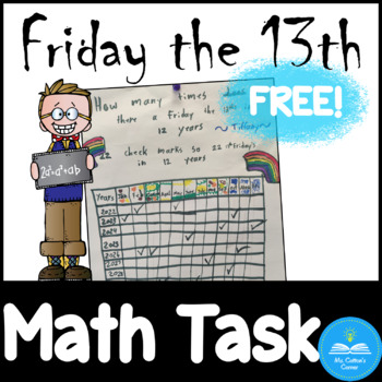 Preview of Friday the 13th - Math Rich task freebie!