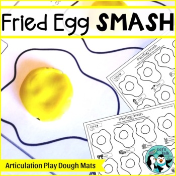 Playdough Articulation Activity, Manicure Smash Mat Game