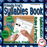 SYLLABLE RULES and PRACTICE Frog Booklet Syllables Activit