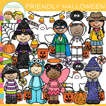 Friendly Halloween Clip Art by Whimsy Clips | Teachers Pay Teachers