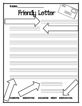 Friendly Letter Writing Paper by Kelsey Dimock