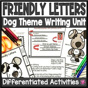 Preview of Writing Friendly Letters Templates - Labeling Parts of a Friendly Letter