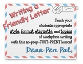 Friendly Letter Format & Etiquette {Dear Pen Pal}