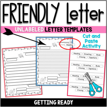 Friendly Letter Templates With Envelope With The 5 Parts Of A