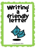 Friendly Letter - Poster, Assignment, Graphic Organizer, R