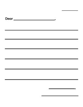 Friendly Letter Template by Ready Reading Resources | TPT